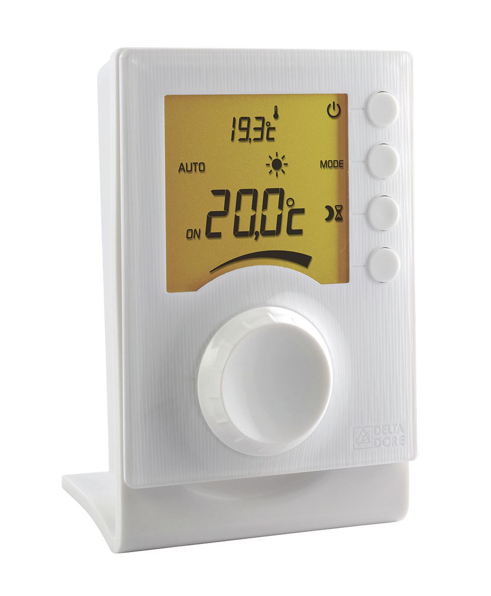 Thermostat élec radio a affichage digital et a molette pour chauffage Tybox 33 Réf : 6053002