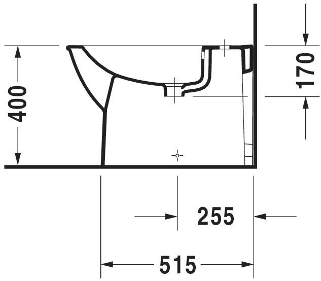 Bidet darling new 63 cm blanc réf. 2251100000