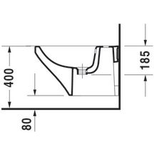 Bidet suspendu 54cm Durastyle blanc Wondergliss réf. 22821500001