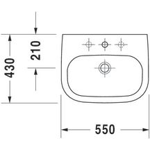 Lavabo D-CODE, 55 x 43, Blanc Réf. 2310550000