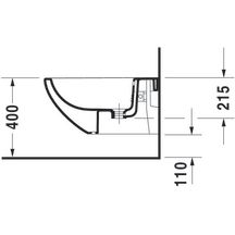 Bidet suspendu cortina blanc réf. 2531150000