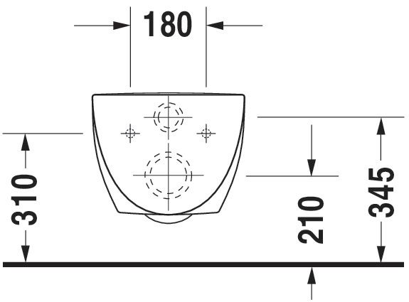 Cuvette suspendue architec blanc réf. 2546090064