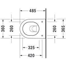 Cuvette suspendue darling new compact blanc réf. 2549090000