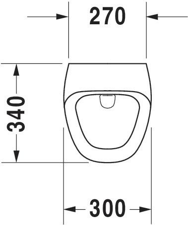 Duravit DuraStyle - Urinoir électronique, alimentation par pile