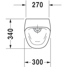 Urinoir Durastyle avec diffuseur blanc alimentation arriere pour reseau Réf. 2806310093