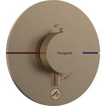 hansgrohe ShowerSelect Comfort S Set de finition pour mitigeur thermostatique encastré, Bronze brossé