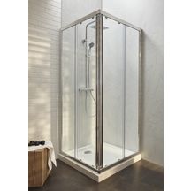 Porte de douche coulissante accès d'angle 90 cm chrome E14A90GA