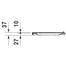 Abattant DURASTYL à charnière en inox avec amortisseur de fermeture réf. 20790000