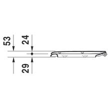 Abattant VITAL D-CODE version longue à charnières en inox amovible avec amortisseur de fermeture réf. 60390000