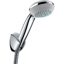 Set de douchette CROMETTA 85 Vario avec support de douche PORTER'C et flexible Metaflex 1,25 m, chromé réf. 27558000