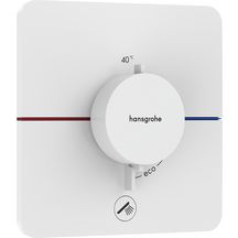 hansgrohe ShowerSelect Comfort Q Set de finition pour mitigeur thermostatique encastré, Blanc mat