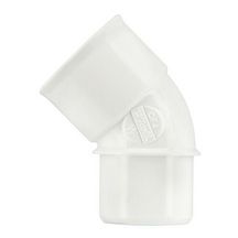 Coude mâle femelle 45° diamètre 32mm blanc CF4B