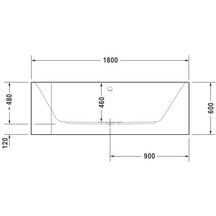 Baignoire Happy D2 1800x800mm blanc habillage acrylique angle droit réf. 700317000000000