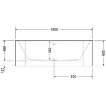 Baignoire Happy D2 1800x800mm blanc avec habillage acrylique tablier 3 faces réf. 700318000000000