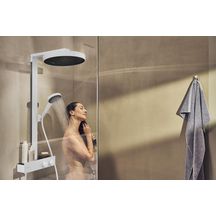 Colonne de douche 360  Rainfinity 1jet avec mitigeur thermostatique ShowerTablet 350 Blanc mat Réf. 26853700