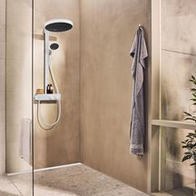 Colonne de douche 360  Rainfinity 1jet avec mitigeur thermostatique ShowerTablet 350 Blanc mat Réf. 26853700