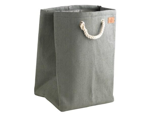 Panier à linge gris en nylon Réf. 330504