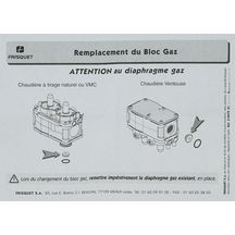 Bloc gaz DN ventouse 2000 Réf. F3AA40509