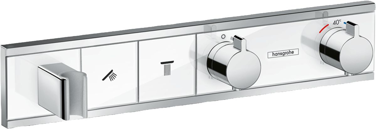 Module thermostatique HG RainSelect encastré avec 2 fonctions réf. 15355400