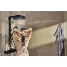 Colonne de douche 360  Rainfinity  1jet avec mitigeur thermostatique ShowerTablet 350 Noir mat Réf. 26853670