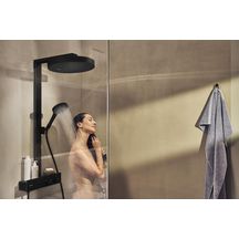 Colonne de douche 360  Rainfinity  1jet avec mitigeur thermostatique ShowerTablet 350 Noir mat Réf. 26853670