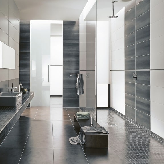 photo salle de bain avec receveur de douche a carreler