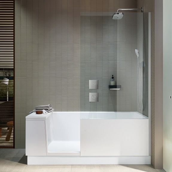 photo salle de bain avec pare bain