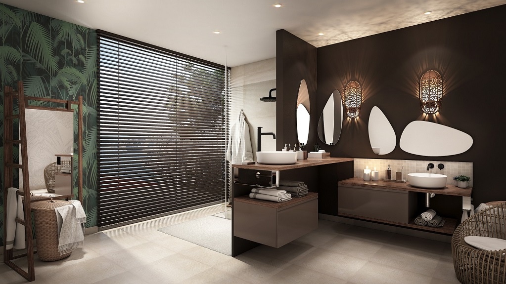 Salle de bain d'inspiration Exotique