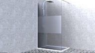 Paroi douche italienne fixe