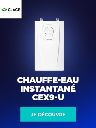 chauffe-eau CEX9-U de CLAGE