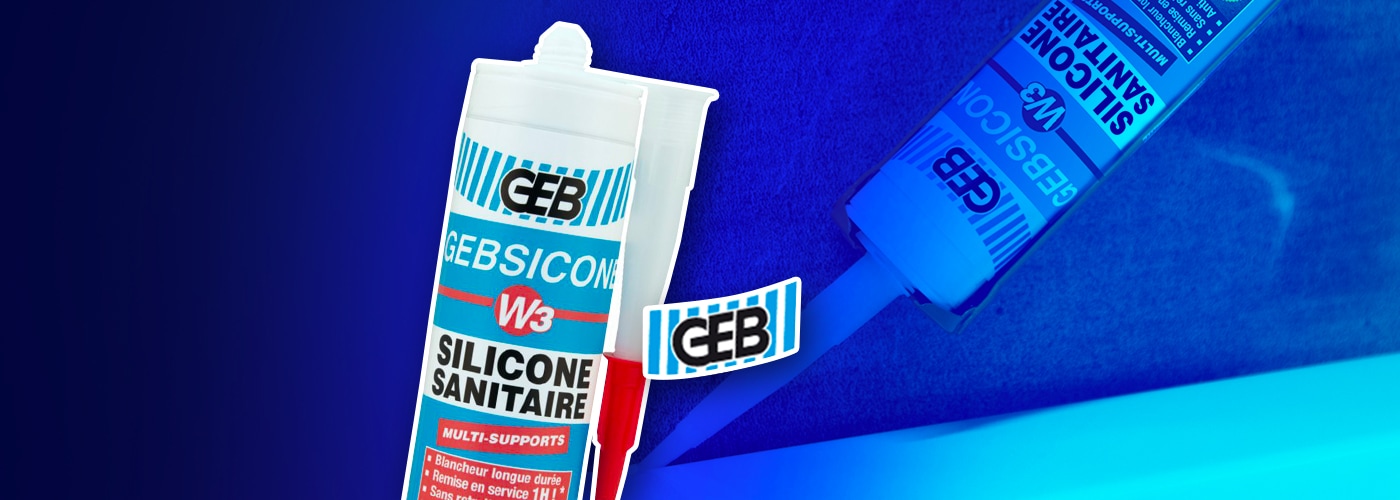 GEBSICONE W3 :  le joint sanitaire en silicone anti-moisissures