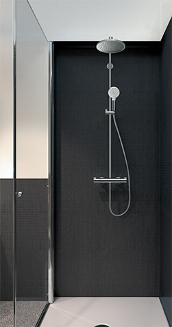 Crometta S Showerpipe 240 1 jet Ecosmart Hansgrohe