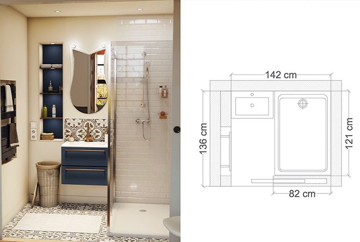 options de petites portes de salle de bain