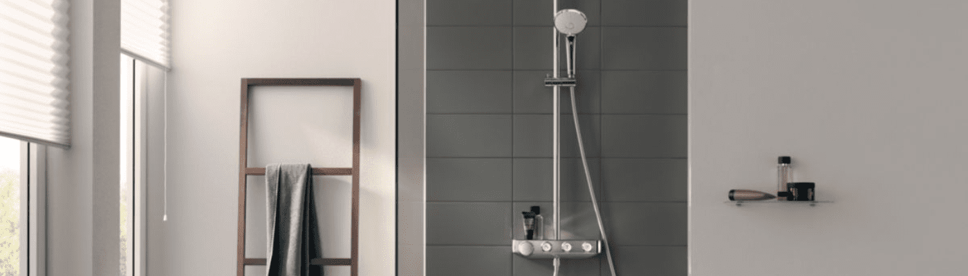 Colonne de douche Euphoria SmartControl System 310 Grohe pour une salle de bain éco-responsable chez CEDEO