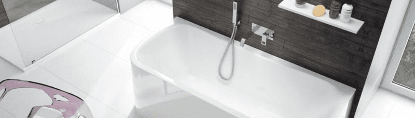 Baignoire Garbo de Leda dans un style de salle de bain Douceur chez CEDEO 