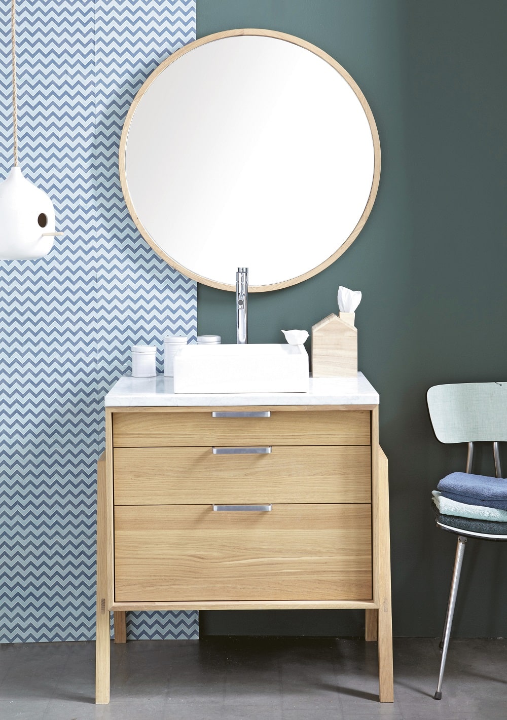 photo Meuble de salle de bain style scandinave