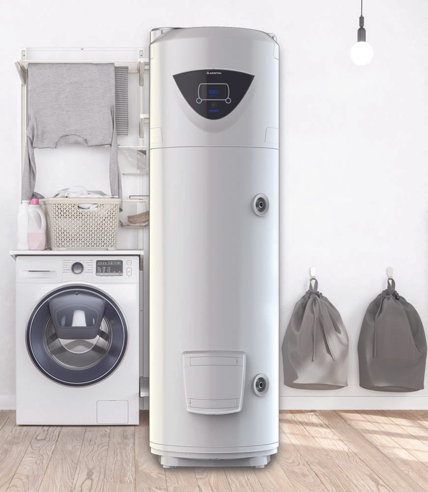 Le chauffe-eau thermodynamique Nuos Ariston est ultra-compact.